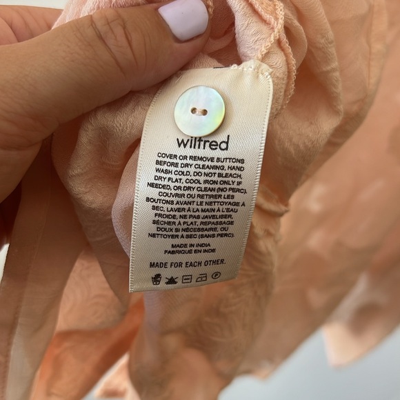 Pink Sheer Wilfred Blouse - Picture 6 of 6